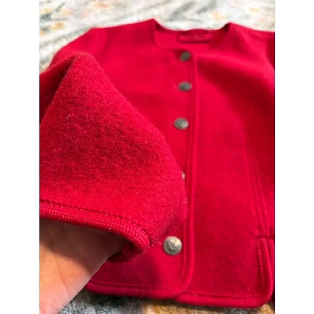 Giesswein Boiled Wool Jacket Cardigan Sweater Blazer US 10